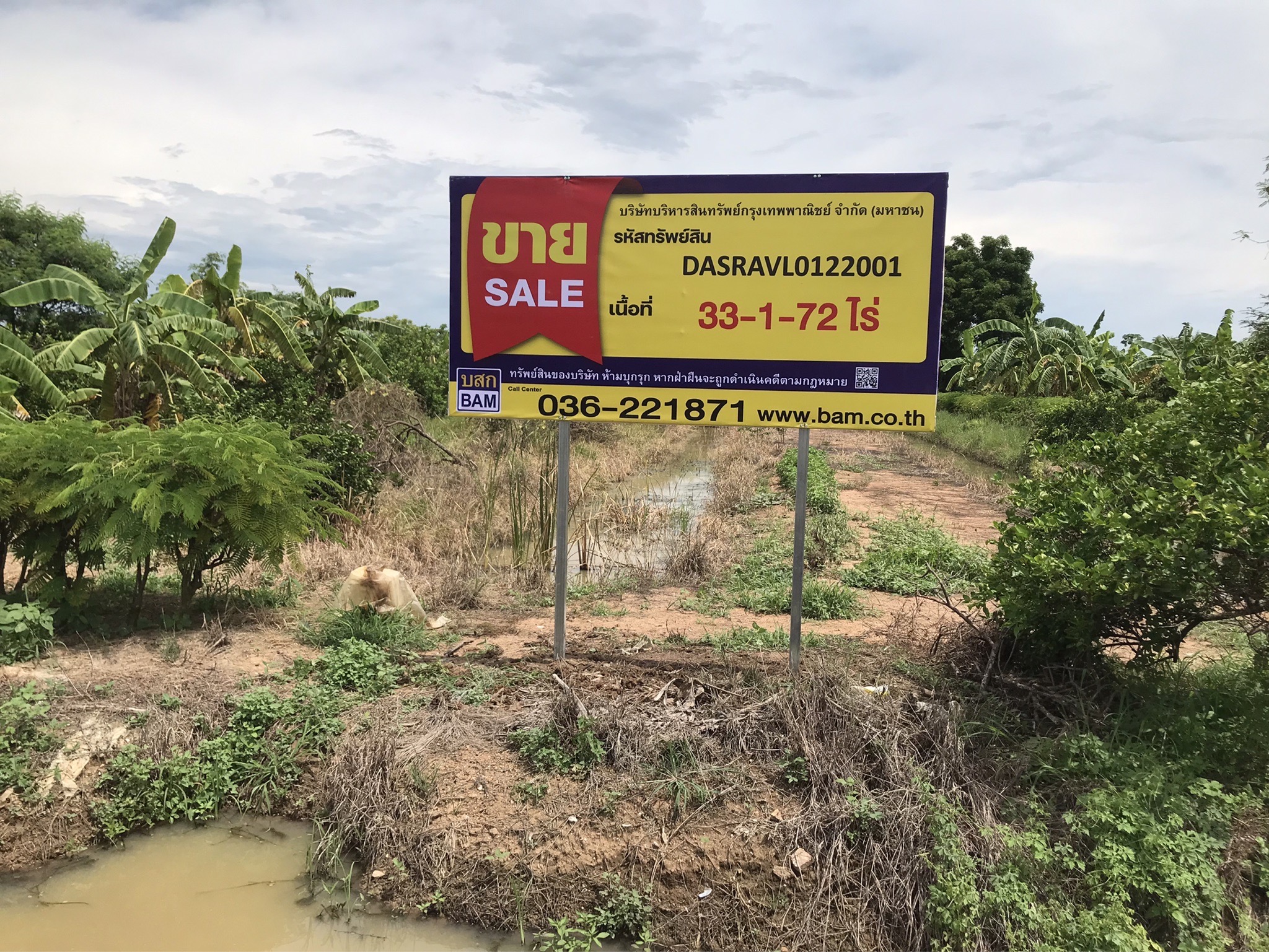 Empty Land in Saraburi