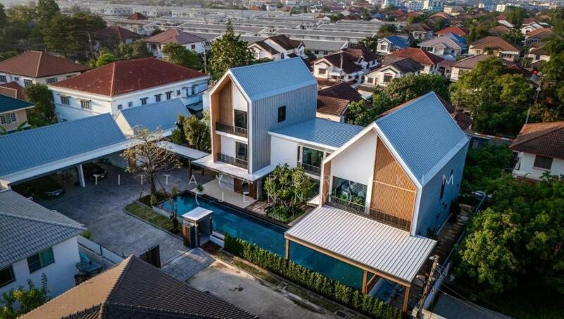 ขายบ้านหรู ออกแบบให้ใช้พื้นที่เต็มทุกสัดส่วน 5 ห้องนอน 6 ห้องน้ำ 1 แม่บ้าน สระว่ายน้ำ 25 เมต, Samut Prakan