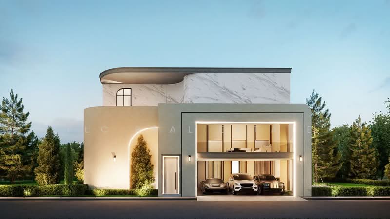 Modern Tropical Pool Villa for Sale Thung Klom Tan Man Pattaya, Chon Buri (Pattaya)