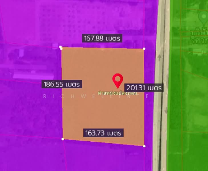 Land for sale in Nong Porong, Rabopai, purple zone, 20 rai, Prachin Buri