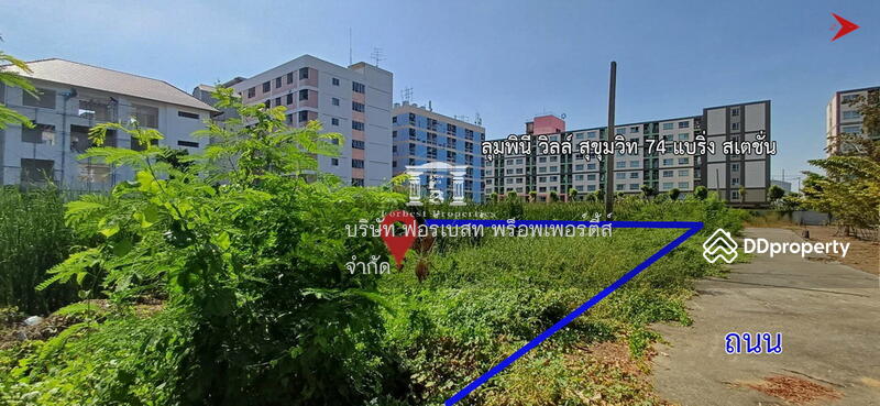 43997 – ขายที่ดินสุขุมวิท 74 ใกล้ BTS แบริ่ง เนื้อที่ 2-1-26 ไร่, Samut Prakan