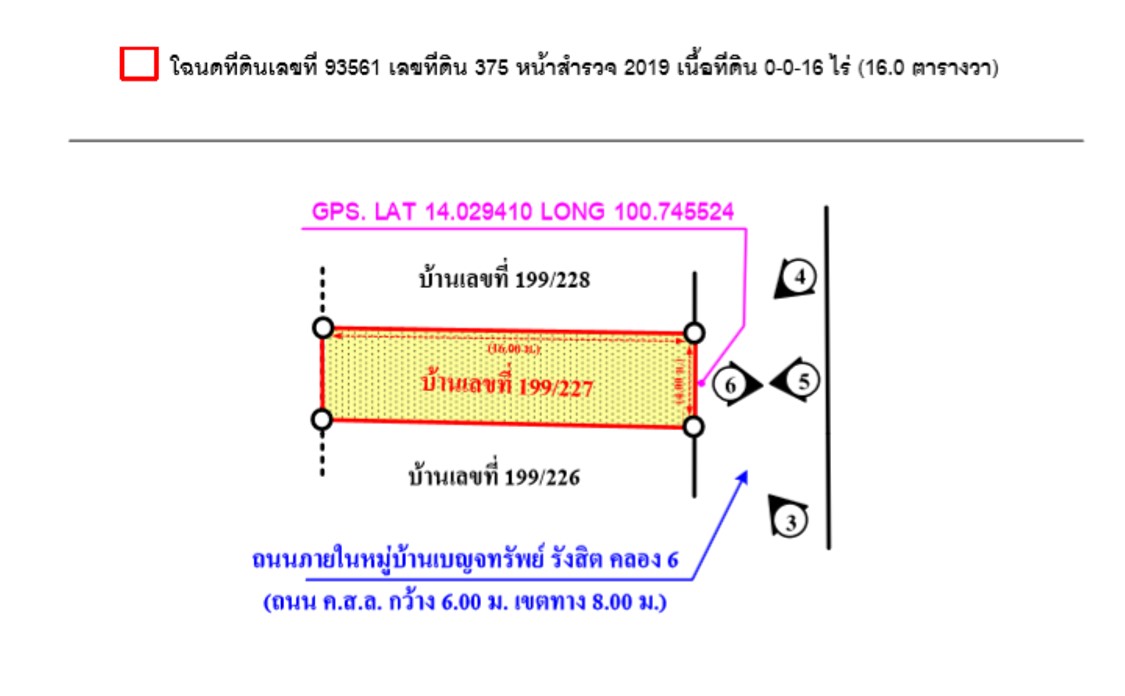 อาคารพาณิชย์ โครงการเบญจทรัพย์ คลองหก