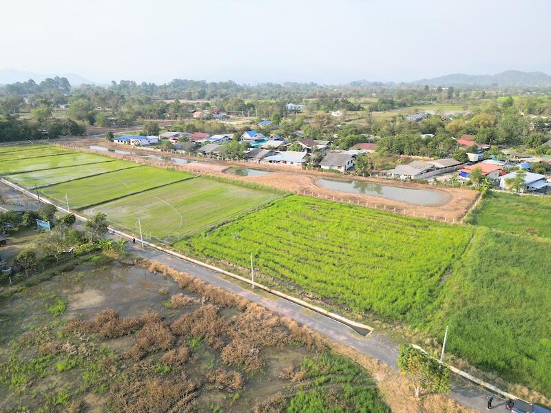 ขายที่ดิน ทางขึ้นเขาใหญ่ วิวภูเขา คูน้ำไหลผ่าน ในแหล่งชุมชน, Nakhon Nayok