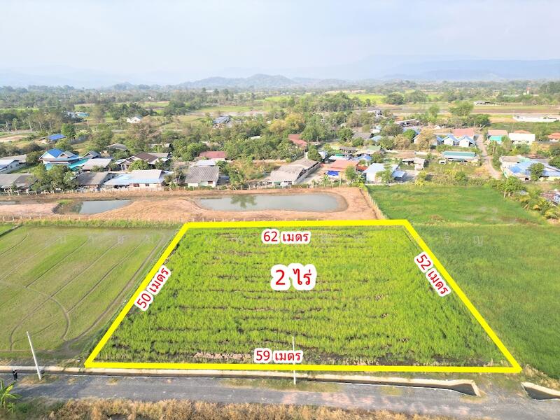 ขายที่ดิน ทางขึ้นเขาใหญ่ วิวภูเขา คูน้ำไหลผ่าน ในแหล่งชุมชน, Nakhon Nayok