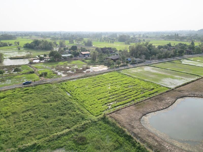 ขายที่ดิน ทางขึ้นเขาใหญ่ วิวภูเขา คูน้ำไหลผ่าน ในแหล่งชุมชน, Nakhon Nayok