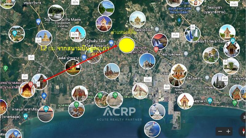 Land for sale on Sukhumvit Road, Huay Pong, Rayong., Rayong