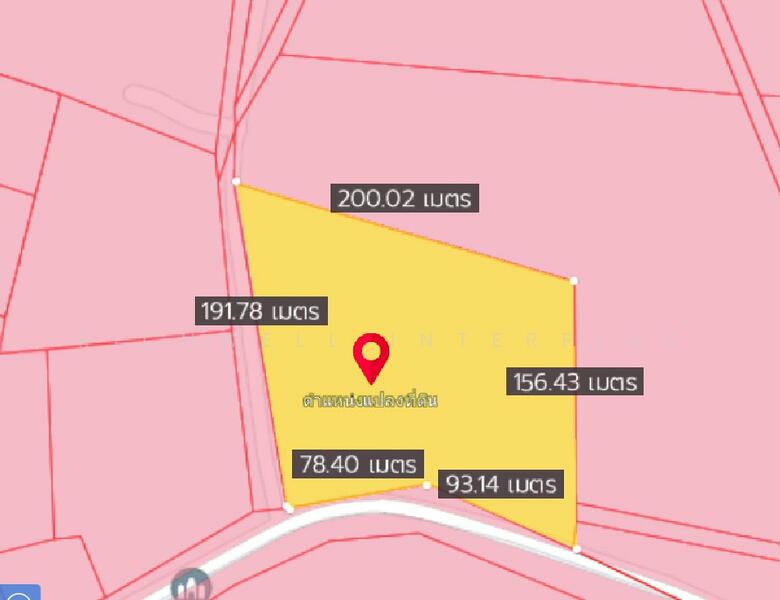 Land for sale in Lat Takhian, 17 rai, on 2-sided asphalt road, near Highway 304 - 11 km., Prachin Buri