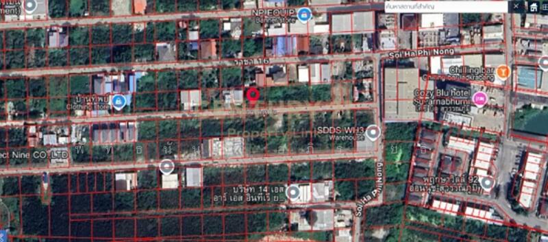 Fully filled vacant land, located in residenctial area. Yellow‑zone, Samut Prakan