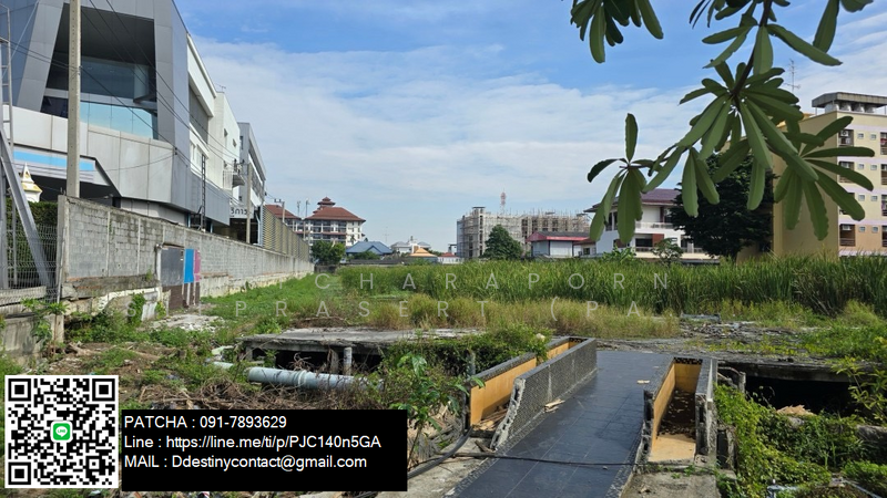 Beautiful land plot for sale, next to Kaset-Nawamin Road, Bangkok