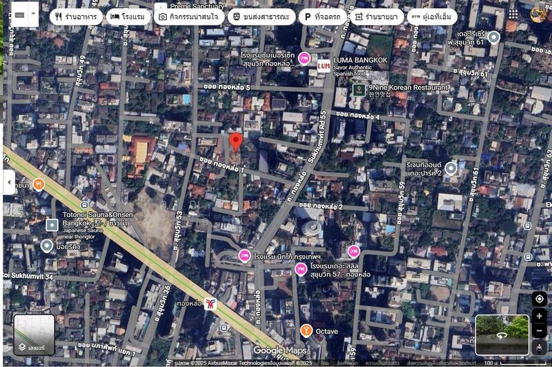 Land for sale in Soi Thonglor 1, Sukhumvit 55, near BTS Thonglor, Bangkok