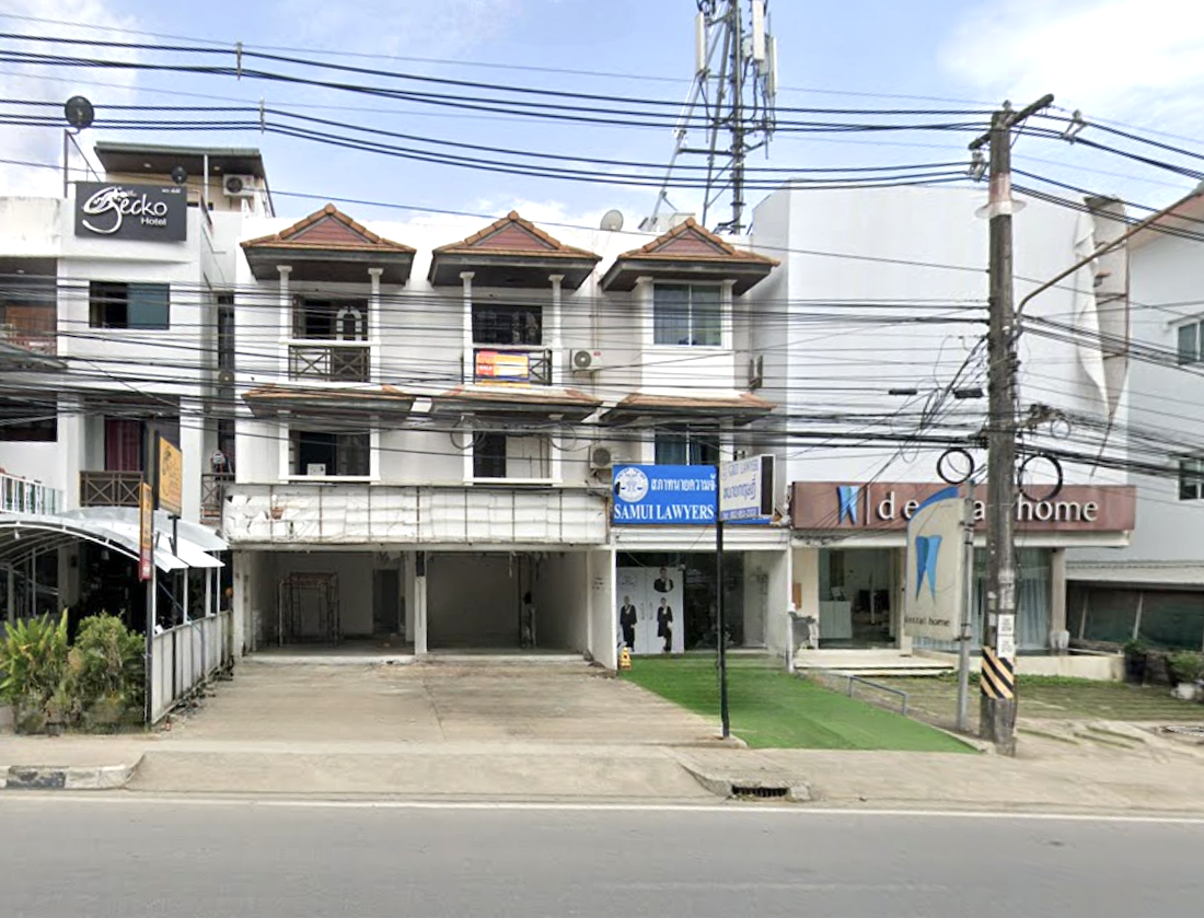 อาคารพาณิชย์ เกาะสมุย ที่ดินริมชายหาด