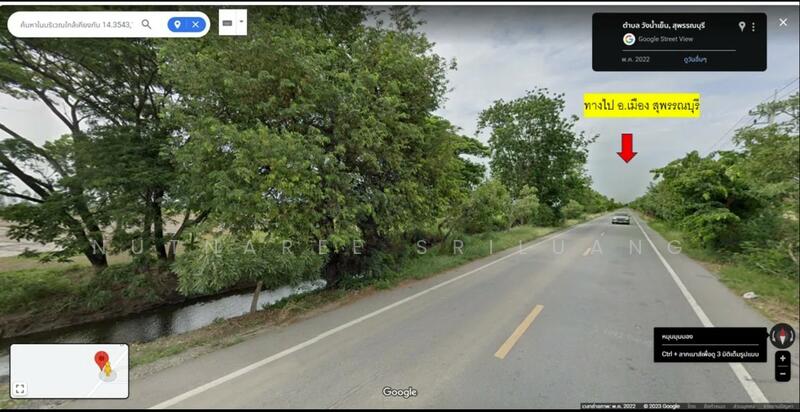 Land for Sale in Suphan Buri: Prime Location in Bang Pla Ma Rice field for sale with public road and, Suphan Buri