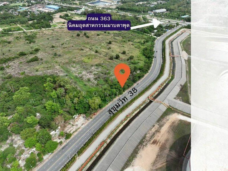 High-Potential Land 13+ Rai, Rayong | Main Road Location in Industrial Hub (EEC), Rayong