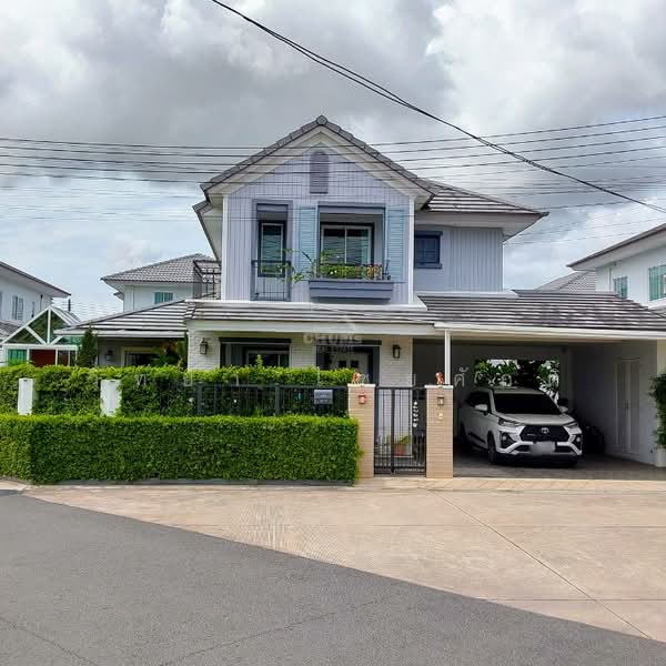 Two-story detached house in Life in the Garden Village, Mab Kha, Nikhom Phatthana, Rayong