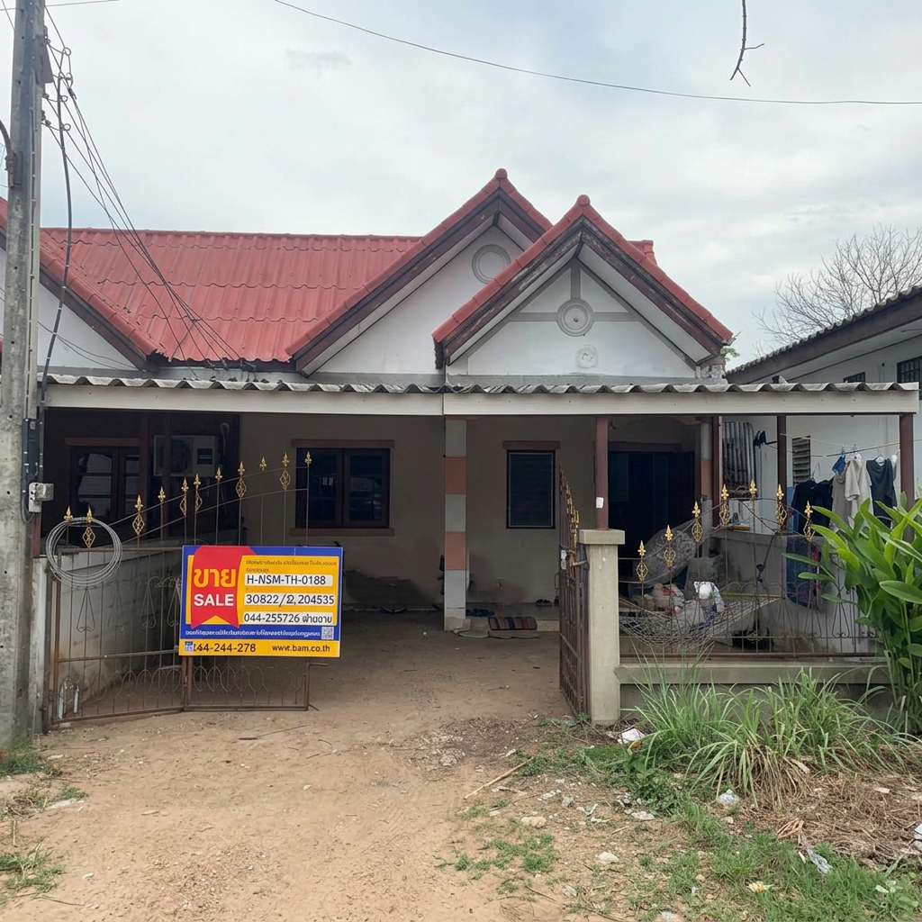 Townhouse project located in the vicinity of Khueang Khet 5, Nakhon Ratchasima.