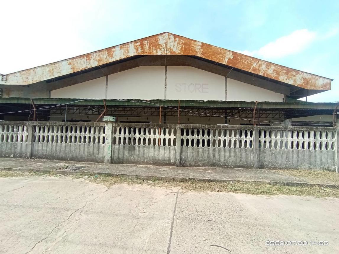 Warehouse for rent in Mahasarakham, a storage space with a total area of 1,200 square meters, suitable for warehouse or logistics use.