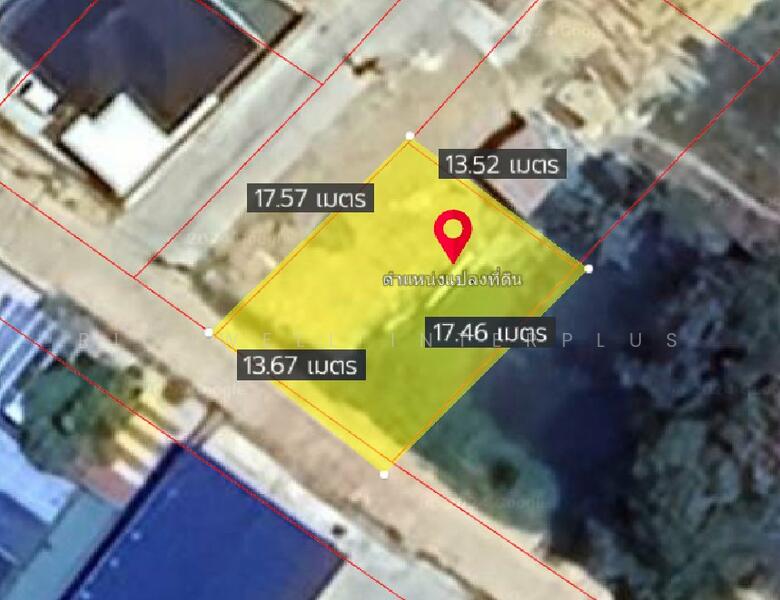 Land for sale in Taphong, filled in, area 52 sq.w., next to concrete road, Takad Sai 1,, Rayong