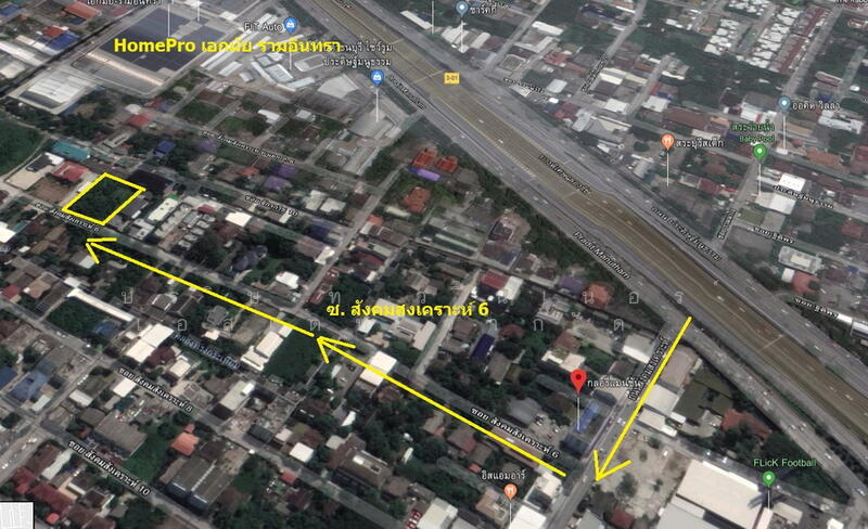ขาย ที่ดิน 190 วา สังคมสงเคราะห์ 6 สวย ทำเลดี ใกล้เลียบทางด่วนเอกมัย, Bangkok