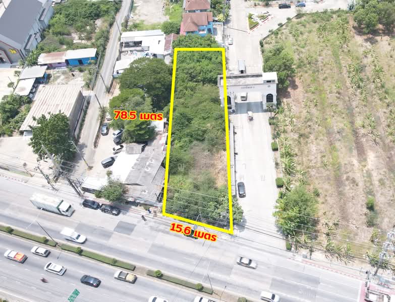 Beautiful rectangular plot of land, 303.3 sq.wa (approximately 1,198.8 sq.m.), already leveled and r, Bangkok