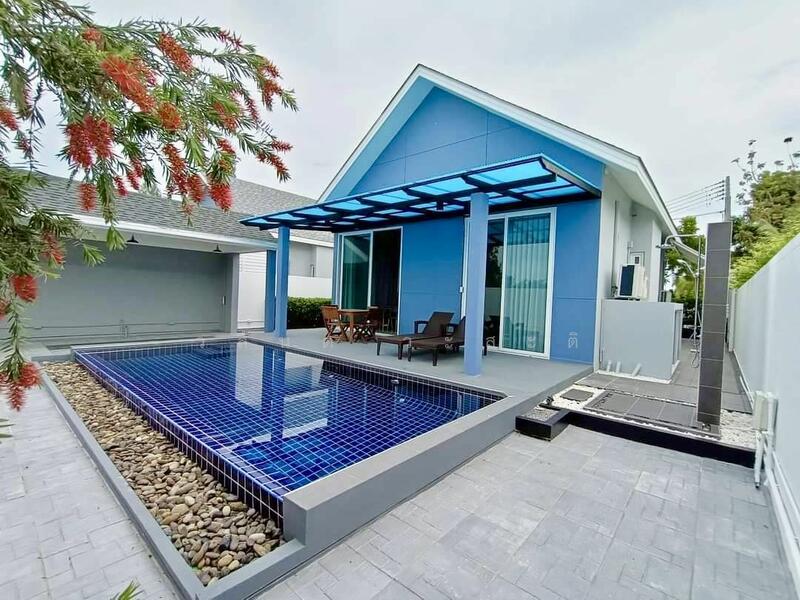 บ้านพูลวิลล่า ชะอำ 78.9 ตร.ว สระน้ำระบบเกลือ 3x7x1.2 บิวอิน พร้อมอยู่ ต.ชะอำ อ.ชะอำ, Phetchaburi