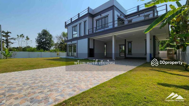 New Modern House With A Large Garden And Rooftop In San Sai, Chiang Mai