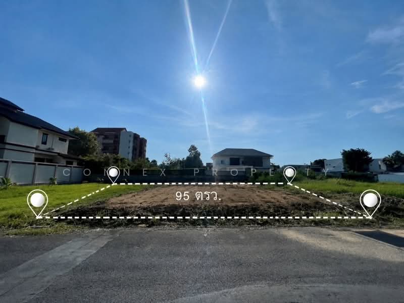 Land 95 square meters, located on Soi Chaengwattana-Pak Kret 24, near World Medical Hospital , MRT P, Nonthaburi