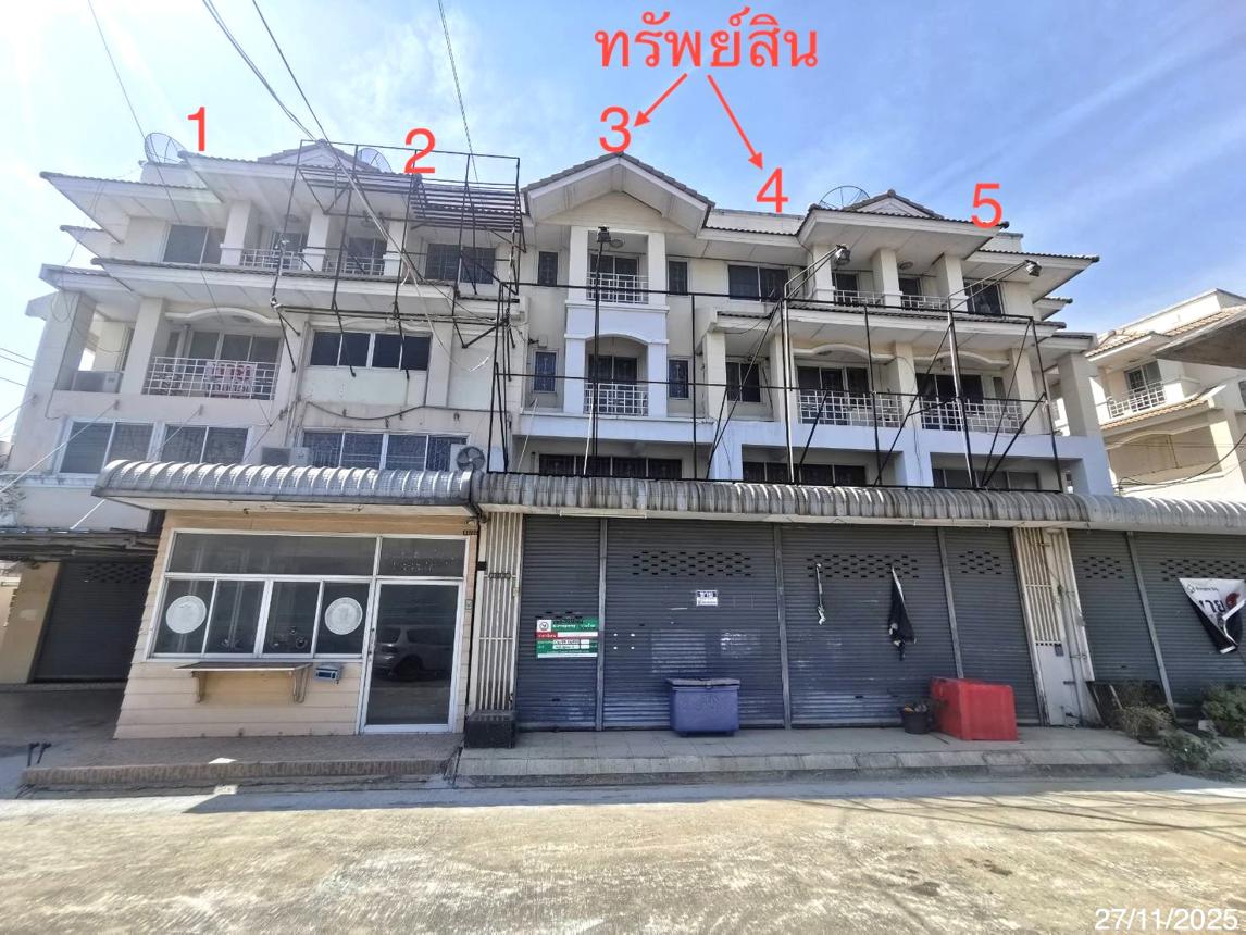 อาคารพาณิชย์ ร่มรื่นซิตี้โฮม บางปะอิน พระนครศรีอยุธยา
