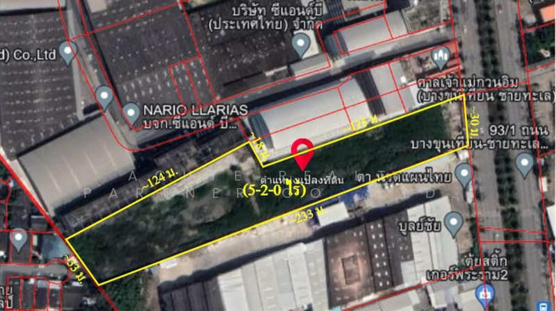 Land for sale in Purple Plan, Land on Bang Khun Thian Road - Chai Thale, Land on the main road, Land, Bangkok