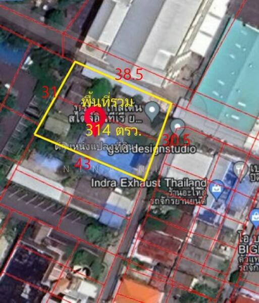 ขายที่ดิน 314 ตรว.แถมบ้าน ซอยเฉลิมพระเกียรติ ร.9 ซอย14 แยก1 ที่ดินแปลงมุมสวย, Bangkok