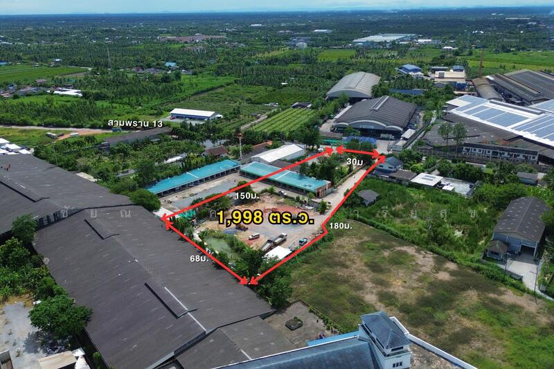 ที่ดินผังสีชมพู 4-3-98 ไร่ ถนนสามพราน 13 เพียง 200 เมตรจากถนนเพชรเกษม ติดถนน 6 เมตรรถใหญ่วิ่งสวนได้, Nakhon Pathom