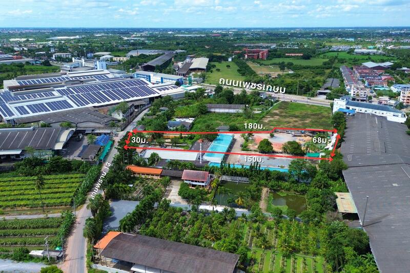 ที่ดินผังสีชมพู 4-3-98 ไร่ ถนนสามพราน 13 เพียง 200 เมตรจากถนนเพชรเกษม ติดถนน 6 เมตรรถใหญ่วิ่งสวนได้, Nakhon Pathom