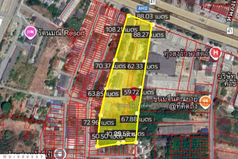 WR-055227 Land for sale in Thung Song, Nakhon Si Thammarat, 15 rai 1.3 sq.wa., near Lotus Thung Song, Nakhon Si Thammarat