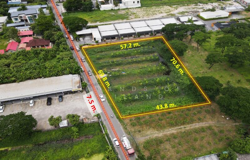 ขาย ที่ดิน เลียบด่วนเอกมัย-รามอินทรา (เหมาะสร้าง บ้านหรู + สำนักงาน) เนื้อที่ 2-0-72 ไร่ ถนน 7.5 m., Bangkok