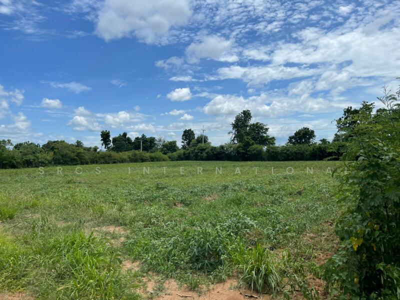 Land in Kanchanaburi, Bo Ploi, 14 rai, suitable for a gas station, investment, located by Road 3086, Kanchanaburi