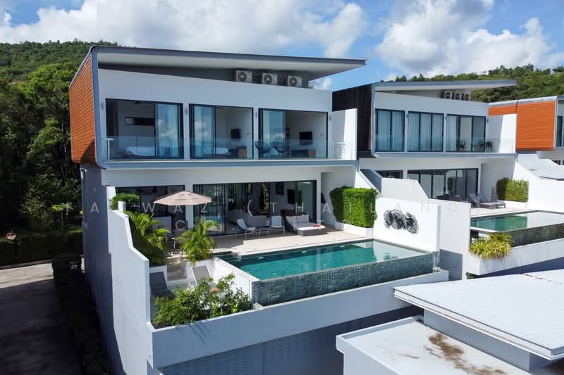 Rare 3BR Panoramic Sea View Pool Villa Near Fisherman’s Village, Surat Thani