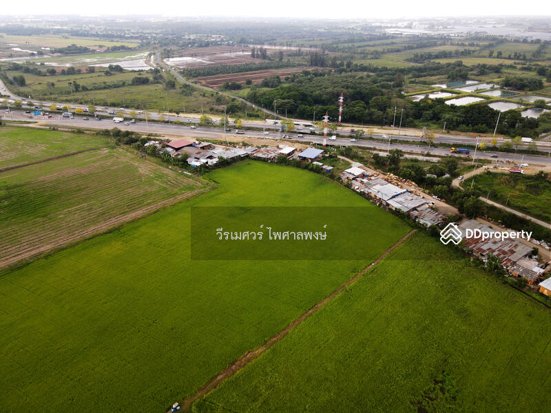 ขายที่ดิน บางปะอิน จ.อยุธยา ติดถนนกาญจนาภิเษก (เหมาะทำการค้า + ปั๊มน้ำมัน + โรงงาน + คลังสินค้า, Phra Nakhon Si Ayutthaya