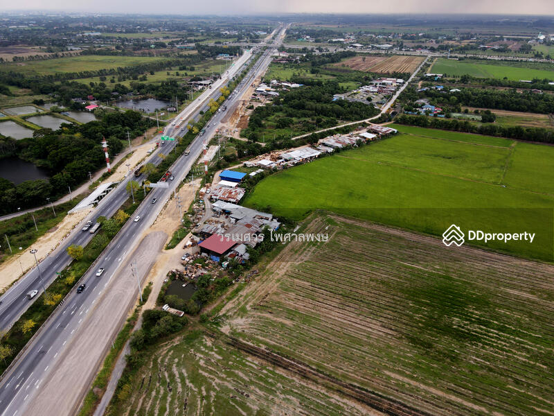 ขายที่ดิน บางปะอิน จ.อยุธยา ติดถนนกาญจนาภิเษก (เหมาะทำการค้า + ปั๊มน้ำมัน + โรงงาน + คลังสินค้า, Phra Nakhon Si Ayutthaya
