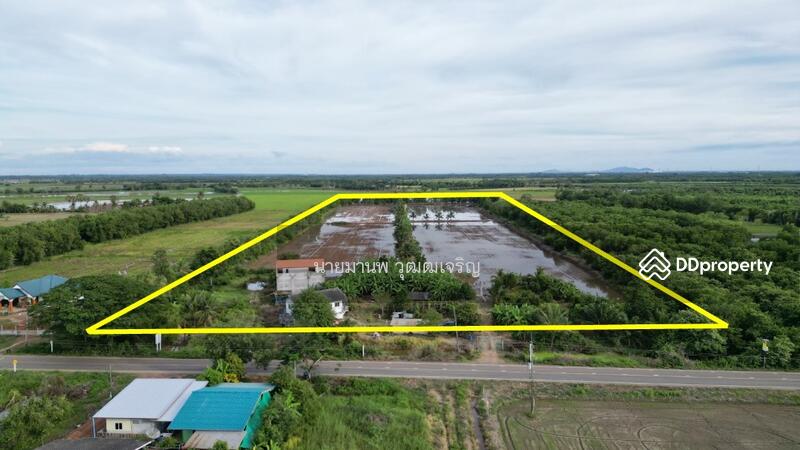 ขายที่ดินบางคล้า สี่เหลี่ยมสวย ติดถนนทางหลวงชนบท 4023, Chachoengsao