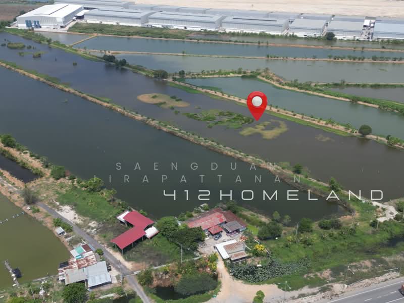 ขายที่ดิน 35 ไร่ ผังสีม่วง ติดถนนเลียบคลองส่งน้ำสุวรรณภูมิ บางพลี สมุทรปราการ, Samut Prakan