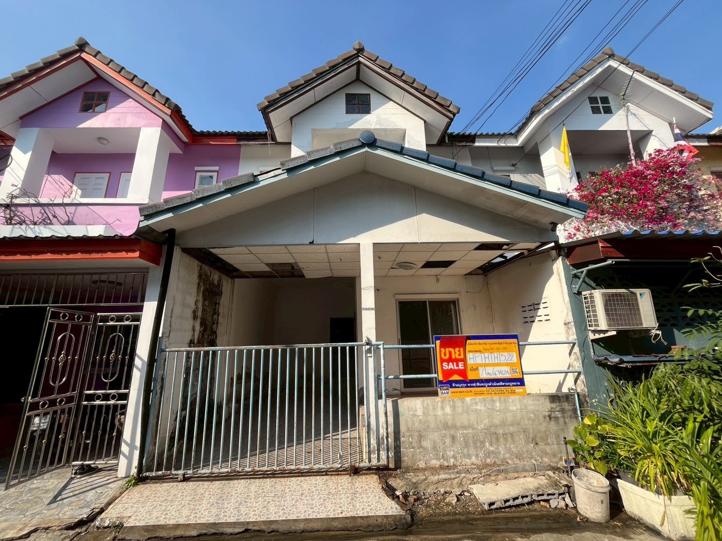 ทาวน์เฮ้าส์ 2 ชั้น โครงการกรีนการ์เด้นท์โฮม ธัญบุรี