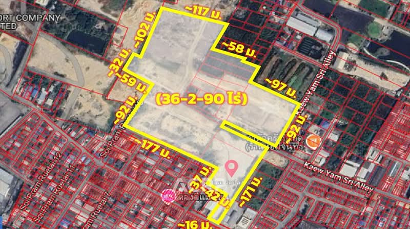 Prime Large Land Plot for Sale – Sukhumvit Soi 76, Near Chao Phraya River, Samut Prakan