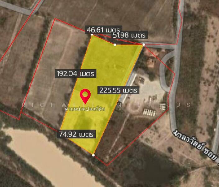 Land for sale in Huai Pong, 10.5 rai, Soi Malawan 1, near Map Ta Phut Port, Map Ta Phut Industrial, Rayong