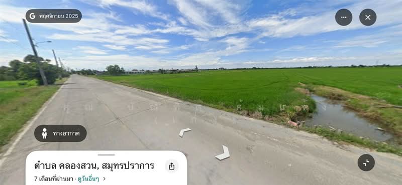 ที่ดินเปล่า 55 ไร่ 80 ตร.ว. ใกล้ตลาดคลองสวน 100 ปี ซอยบ้านปลัดสาย ถนนเทพราช-ลาดกระบัง (ฉช.3001), Samut Prakan