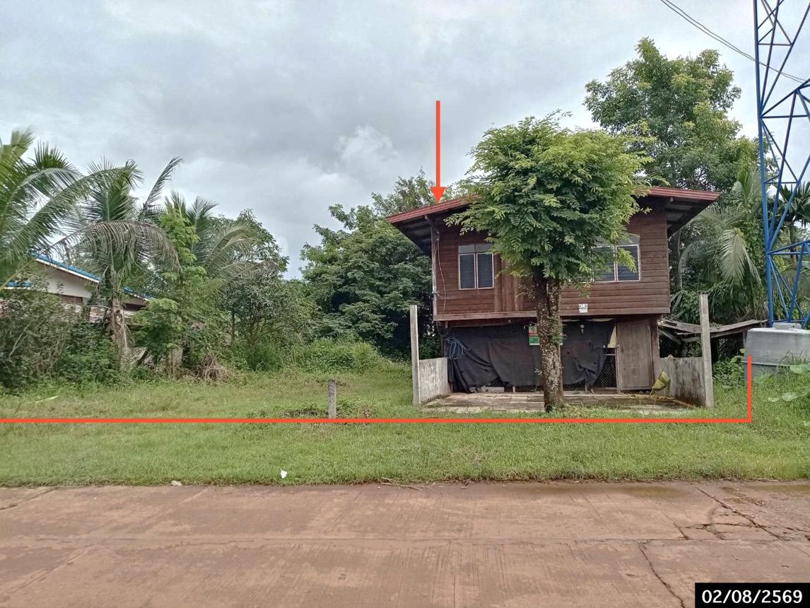 บ้านเดี่ยว บ้านม่วง สกลนคร บ้านพักอาศัย 2 ชั้น มี 3 ห้องนอน 2 ห้องน้ำ