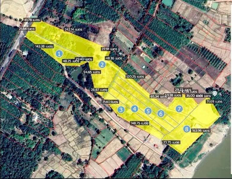 Prime Riverfront Land 40+ Rai for Sale on Mekong River That Phanom Nakhon Phanom, Nakhon Phanom