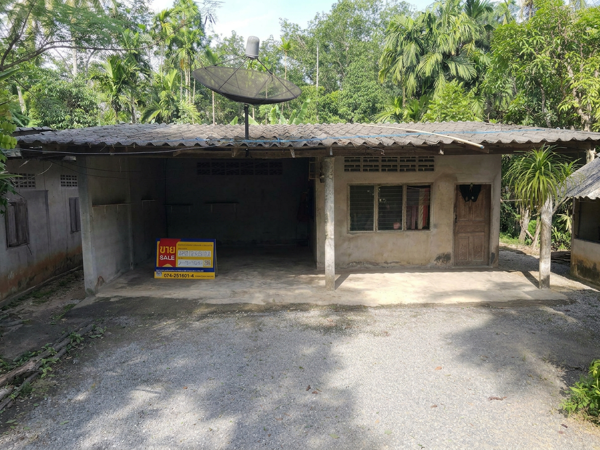 Single-story detached house in Phatthalung Province.