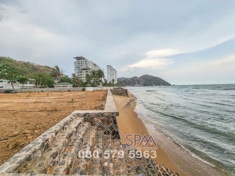 Beach land for sale at Khoatao Huahin 101, 4 Rai 188 sq.wah, price 150 Million Baht, Prachuap Khiri Khan