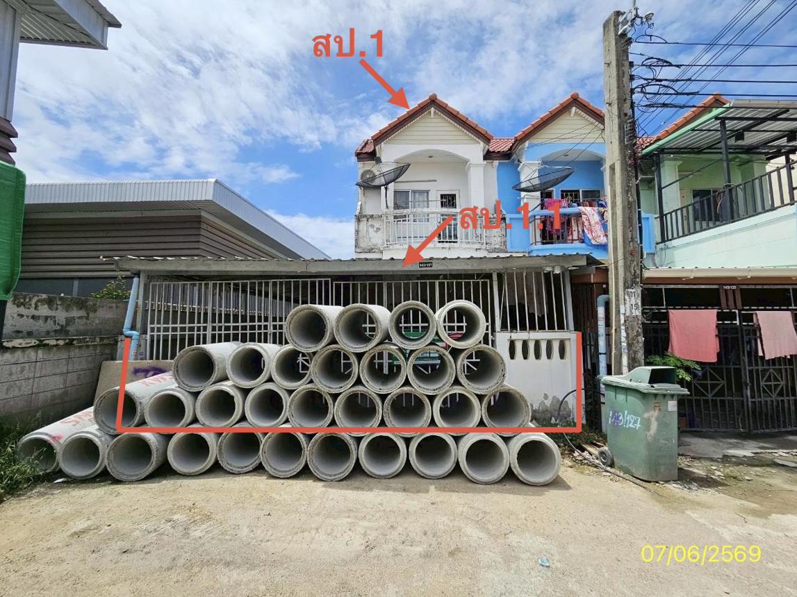 ทาวน์เฮ้าส์ ชายคลอง บางเสาธง สมุทรปราการ