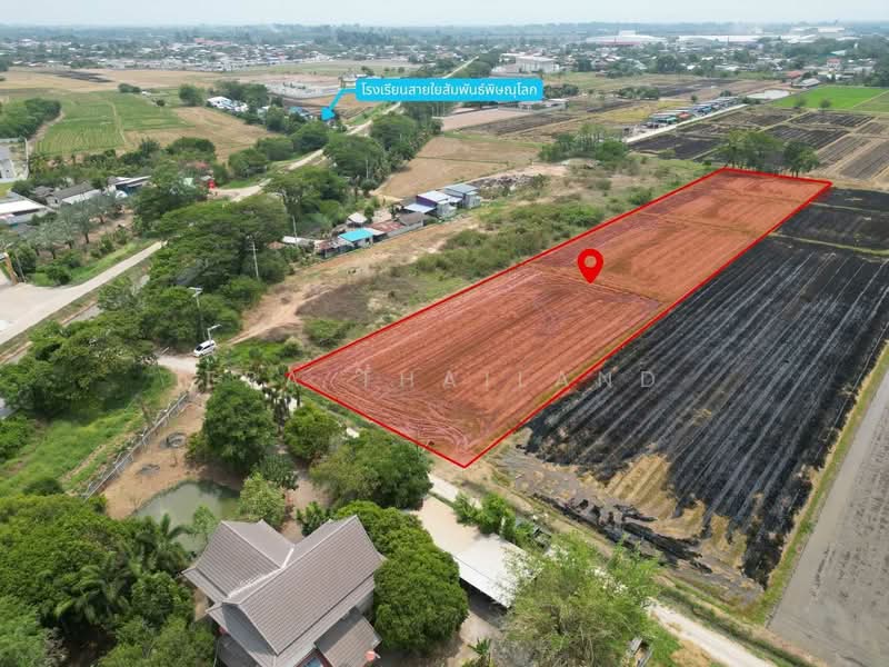 ที่ดินเปล่า 5 ไร่ ใกล้ถนนใหญ่ เมืองพิษณุโลก, Phitsanulok