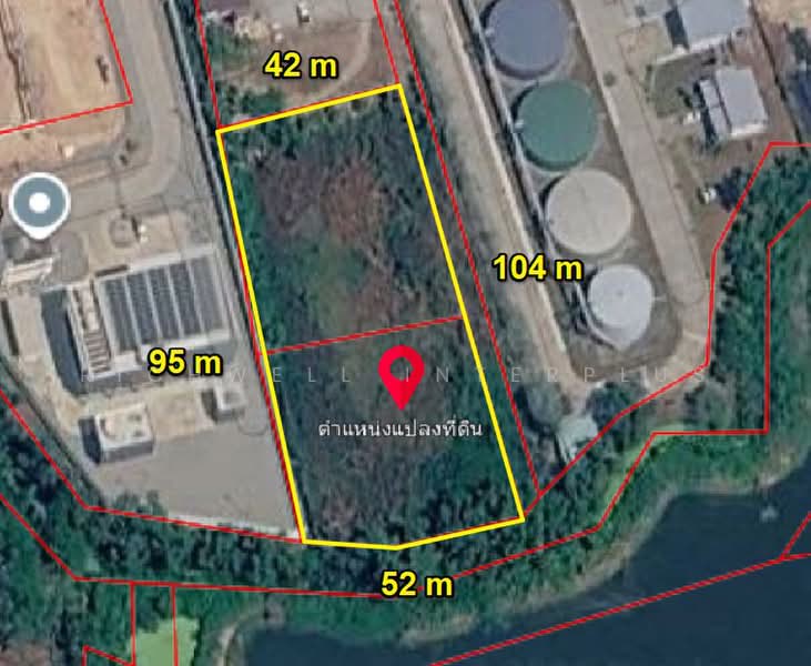 Land for sale in Tha Kham, 3 rai, next to a canal, Chachoengsao